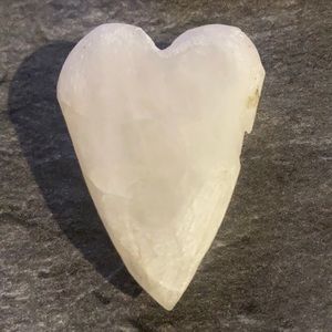 Faded Rose Quartz Heart